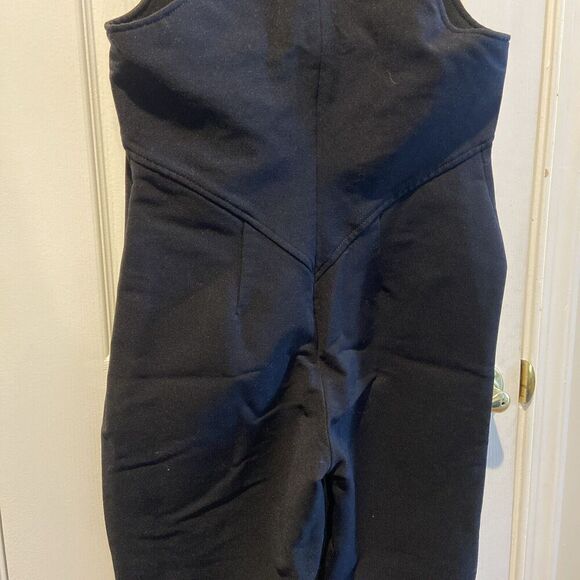 Obermeyer Ski Bib Pants Womens 10 Black Wool Blend Stretch Stirrup Made Japan - Picture 10 of 15